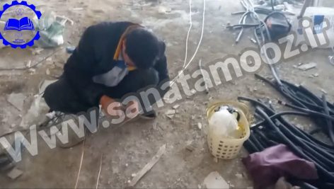 لوله گذاری مسیر کولر گازی